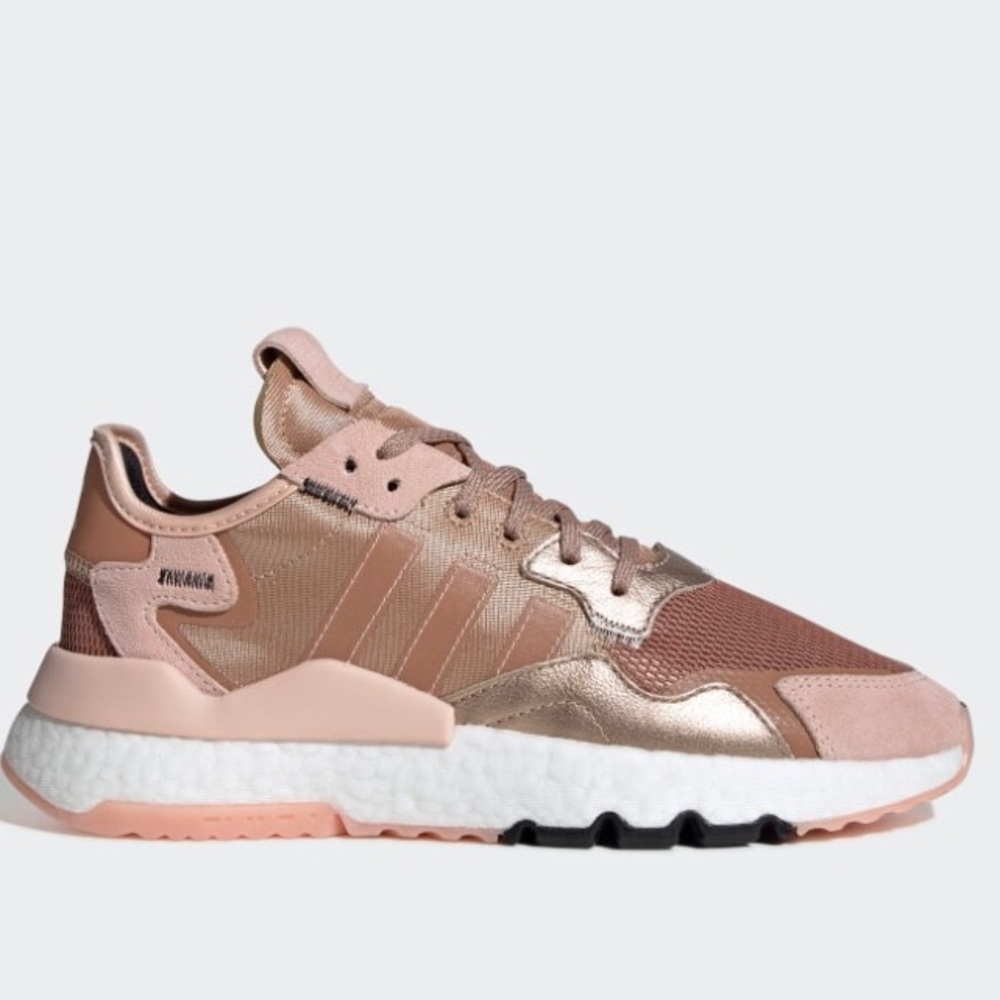 Adidas Nite Jogger in Rose Gold Metallic